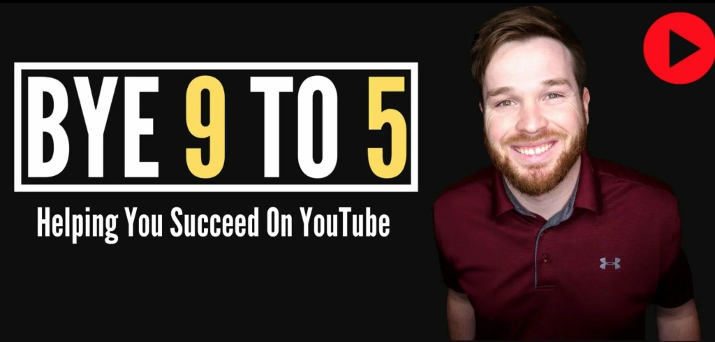 "Jordan Mackey explaining YouTube monetization strategies in his Bye 9 To 5 course"