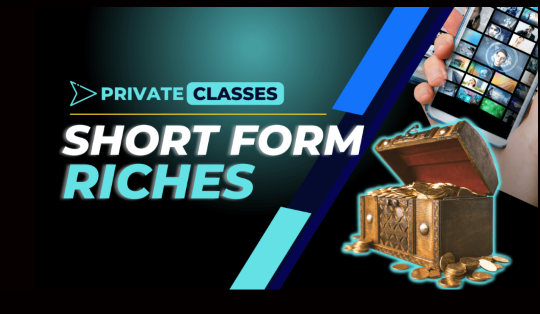 A detailed overview of Short Form Riches, Chase Reiner's course for creating short-form video content and generating passive income.